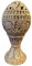 Teelichtlampe 19cm Elefanten Pflanzenranke Speckstein 2-teilig Windlicht
