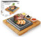 Artestia Kochsteine für Steak, Indoor Grill Sizzling Hot Stone Set, Steak Stones Hot Stone Kochen, Hot Rock Kochstein Set Barbecue/BBQ/Hibachi/Steak Grill (Ein Deluxe Set mit zwei Steinen)