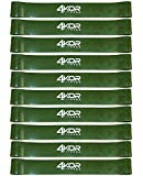 4KOR Fitness Resistance Loop Band Set, Perfect for Crossfit, Yoga, Physical Therapy, and Booty Building (Set of 10 Extra Thick 1.5” Wide/Green)