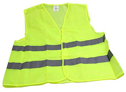 R33 Warnwesten EN471 Pannenweste 2020 Unfallweste Pkw Sicherheitsweste Weste Neongelb reflektierend Auto, Sicherheitsweste Hohe Sichtbarkeit Warnweste, Länge x Breite: 67cm x 58cm