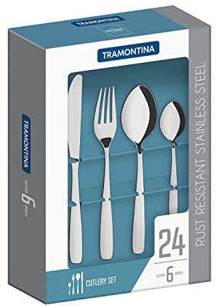 Tramontina Stainless Steel Cutlery Set (24 Pcs.)