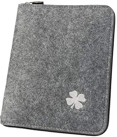 luxdag Mom's Organizer A5 mit Reißverschluss aus Filz (Farbe & Stickerei wählbar) - Hülle für Mutterpass, U-Heft, Ultraschallbilder & Impfpass - Geschenk für werdende Mütter