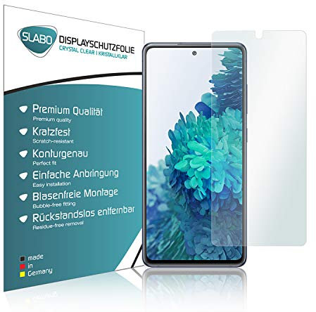 Slabo 4 x Displayschutzfolie für Samsung Galaxy S20 FE (5G | LTE) Displayfolie Schutzfolie Folie Zubehör Crystal Clear KLAR