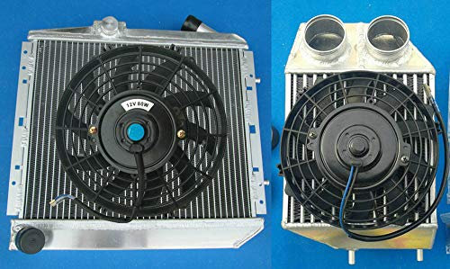 Aluminium-Kühler + Ladeluftkühler für Re-nault Super 5 R5 9/11 GT Turbo 1.4L B/C37 B/C40 L42 MT 1981-1991 12,7 cm Seite oder mit Lüftern (Kühler-Ladeluftkühler).