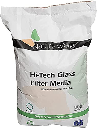 well2wellness® Hi- Tech - Filtro de cristal para filtros de arena (grano 0,8 mm, saco de 20 kg)