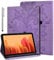 GLANDOTU Case for Lenovo Tab M8 8.0 inch(M8 HD/M8 2nd gen/ M8 FHD/M8 3rd gen),Lightweight Folio Flip Wallet PU Leather Tablet Cover with Fold Stand Function + Screen Protector & Stylus pen - Purple