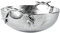 MichaelNoll Schale Geweih Dekoteller Deko Aluminium Silber - Moderne Dekoschale aus Metall - Tischdeko Hochzeit, Weihnachten, Weihnachtsdeko - Dekoration für Wohnzimmer, Esszimmer oder Küche - 36 cm