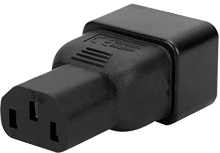 Baoblaze 3 Pin IEC 320 C13 Buchse Zum Adapter, Plug Power Supply Converter Adapter, 3 Pin Stecker PDU Netzteil Verlängerungskabel für Computer LED HDTV Monitor und Scanner