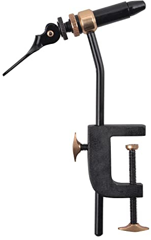 AGOOL Fly Tying Vise - Rotary Fly Tying Vise with Bench Clip Metal Fly Tying Tool Fly Tying Clamp Vise 360° Rotation and Multiple Adjustments for Teasers and Jigs Fly Fishing Hook Tying Tools