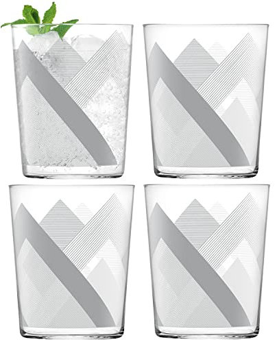 LSA International Peaks PK03 Trinkbecher, 560 ml, Frost, 4 Stück