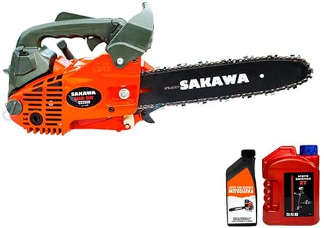 SAKAWA Motosierra de Gasolina Espada 12 + Aceite Engrase + Aceite 1L