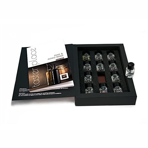 TASTERPLACE Aroma Set – Oak And Aged Wine – English – for Sommeliers – for Wine Lovers – Tasting Tool