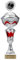 Pokale 6er Serie 57000 Silber/rot mit Deckel 36,6 cm