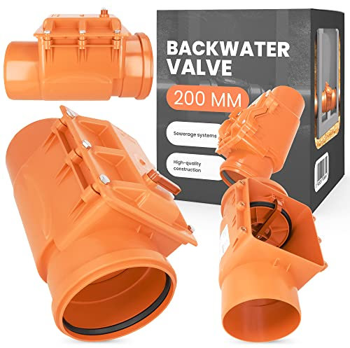 Clapet Anti Retour PVC dn 200 Clapet Anti Refoulement Avec Verrouillable Soupape Pour Canalisations d'égout