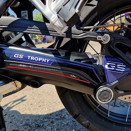 Resin Bike Adesivi Moto Compatibile con Bmw R 1250 GS - GS Adventure Trophy 2021-2023. Protezione Cardano Forcellone da Urti e Graffi. Adesivi Resinati con Effetto 3D