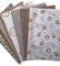 Stoffpaket Patchwork Baumwollstoffe 12 x (25x35cm) (Weiß Sand)