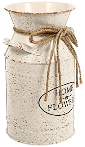 HOLIDYOYO 1pieza Cubos De Hierro Vintage para Flores Jarrón Decorativo De Estilo Rústico para Plantas Centro De Mesa y Fotografía del Hogar