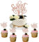 25 Stück Sweet 16 Tortendeko Glitzer Sweet Teenager 16 Cupcake Toppers Happy 16th Geburtstag Kuchen Deko für Jungen Mädchen 16 Jahre alt Geburtstag Party Kuchen Dekoendeko Rosegold