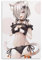 TSNKNP Anime Waifu Silver Neko Cat Girl Poster Dekorative Malerei Leinwand Wandkunst Wohnzimmer Poster Schlafzimmer Malerei,Wandkunst Bilddruck Moderne Familienzimmer Dekor 12x18inch(30x45cm)