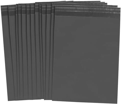 Space Home - Versandtaschen - Briefumschläge - Selbstklebende und Wasserdichte Versandtaschen - Undurchsichtige, Robuste und Sichere Versandtaschen - Grau - 35 x 45 cm