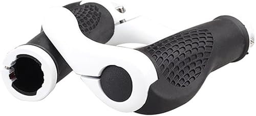 Lenkergriffe Fahrrad, Ergonomic Bicycle Grips, Fahrradgriffe Lenker MTB Griffe rutschfest Gummi, Cityrad Rennrad für 22,2 MM E-Bike, Trekkingrad, Mountainbike Griffe (Weiß)