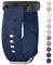 Quick Release Rose Butterfly Engraved Strap for Smart Watch Straps 20mm Women,Silicone Sport Replacement Strap with Silver Plated Stainless Steel Buckle for Samsung Galaxy/Garmin/Fossil/Amazfit(Blue)