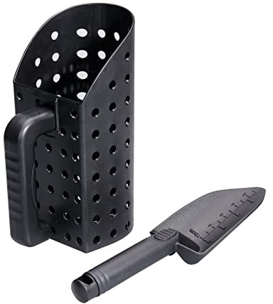 Ensemble de Pelles à Sable de Détection de Métal, Pelle à Sable et Truelle en Plastique ABS Robuste et Portable pour la Chasse au Trésor, Plage et Jardin