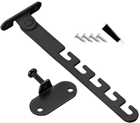 Cerraduras de seguridad para ventanas, gancho para viento de ventanas - Seguridad de bloqueo restrictor protector de ventana abatible,Cerraduras de seguridad para ventanas ajustables con 4 ranuras par