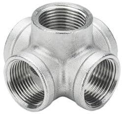 BCOMFY Raccordo a T/croce in Acciaio Inossidabile Filettato 5way DN25 1/4 1/2 3/4 1 1-1/4 1-1/2 2