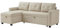 VitaliSpa Sofa L-Form Campina, Schlafsofa mit Bettkasten, Beige, 226 x 163 cm mit Schlaffunktion