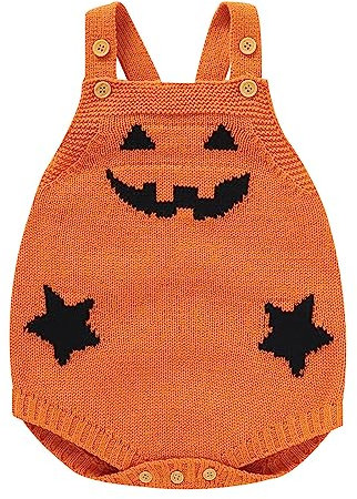 MNSWR Baby Body langarm Mädchen Junge Halloween Babys Fledermäuse Feldermaus Flattermaus Halloween Baby kostüm Set,Karneval Fasching HalloweenKürbisHut Baby Strampler Lustig Kind Hexenkostüm Kostüme F