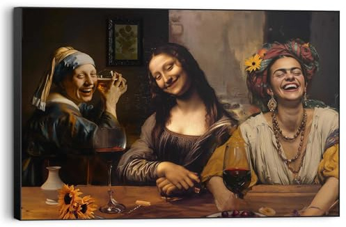 REINDERS Wandbild, Girls Night Out, Home Office, Bilder, Wanddeko, Room Decor, MDF, Braun, 60 x 90