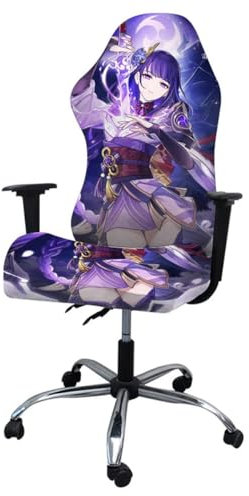 LEPIZ Funda de Silla para Gaming elástica de Color Liso, Suave Forro Polar, Funda para sillón de Ordenador, giratoria, elevable, 15 Unidades