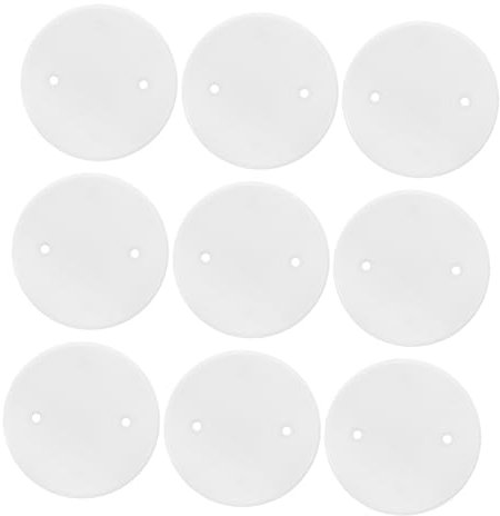 Generic 25pcs Ceiling Cover Plates Wire Concealer for Ceiling Light Plate Cable Protection Covers Easy Installation Home Office Use