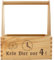 Geschenkissimo Kein Bier vor Vier Bierträger - hochwertiger Flaschenträger aus Holz mit Spruch, ideal für 6 Bierflaschen, witziges Biergeschenk, Geschenkidee