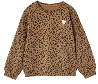 ENVIE DE FRAISE Mädchen Sweatshirt Mama-Tochter-Capsule Leopard, Bio-Baumwolle