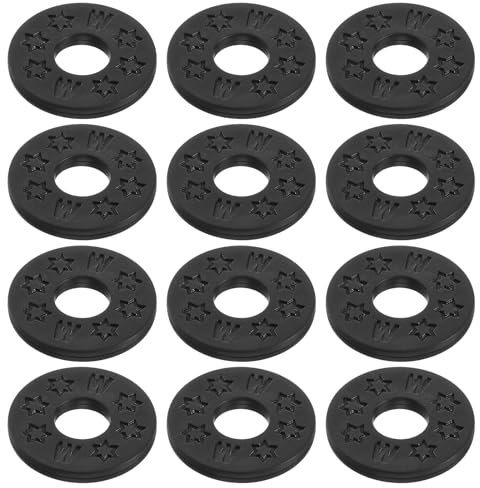 Gitarren Gurt Schlösser 12 Stück, Schwarz Gitarrengurt-Sicherungen, Silikon-Gitarrengurt-Halter, Robuste Gurtblöcke Gitarrenschutz, Gitarrengurt Sicherung