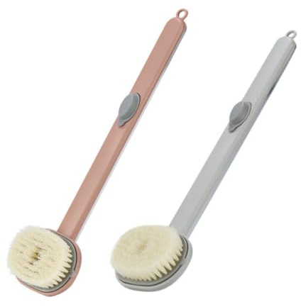 ABOOFAN Cepillo De Ducha Espalda Con Dispensador De Jabón Cepillo Exfoliante De Mango Largo Para El Cuerpo 2 Piezas Para Limpiar La Espalda Y Usar En La Ducha