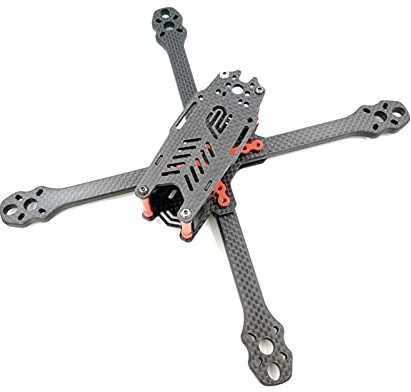 MEXWLOP Carbon Fiber FPV Freestyle True X Quadcopter Rahmen Kit RC Drone 5030 5045 5145 Propeller RunCam FOXEER FPV-Drohnenrahmen-Kit(Sky Blue)