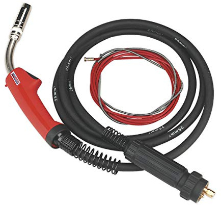 Sealey MIG Torch with 3m Euro Connector MB25 - MIG/T25