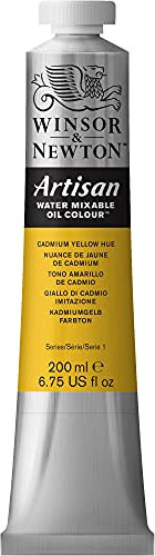 Winsor & Newton 1537109 Artisan wassermischbare Ölfarbe, hohe Pigmentkonzentration, gute Deckkraft & Lichtechtheit - 200ml Tube, Kadmium Gelb Farbton