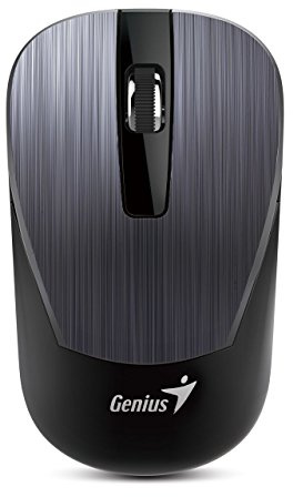 GENIUS NX-7015 Iron Grey USB 1200 DPI Funkmaus 2,4 GHz BlueEye Sensor EIN-Ausschalter 1x Alkaline-Batterie Typ AA