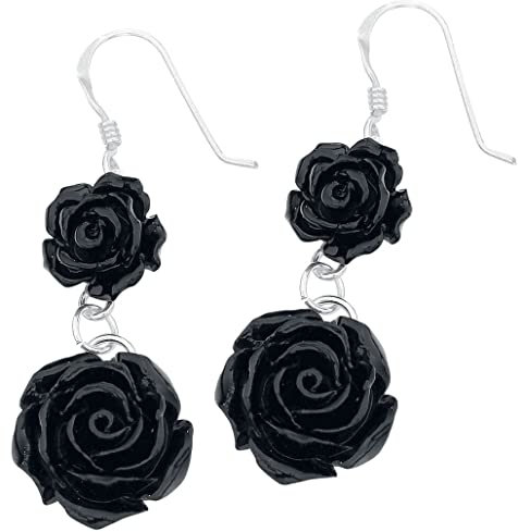 etNox Black Roses Frauen Ohrring Standard