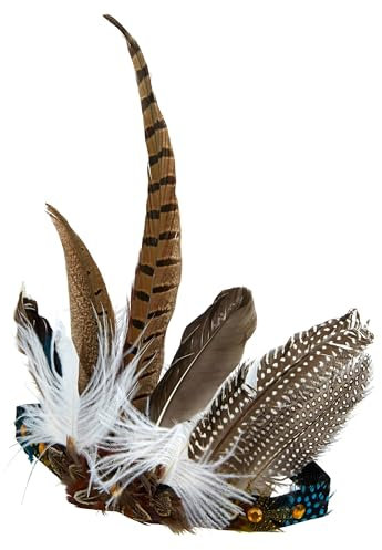 Haarband Indianer mit Fasanenfedern