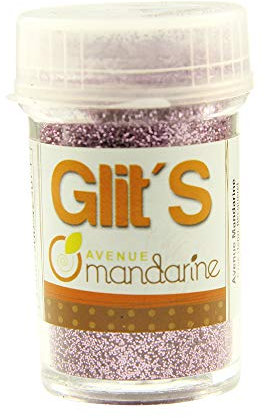 Avenue Mandarine 42507MD - Un flacon de paillettes Glit's 14 g Rose