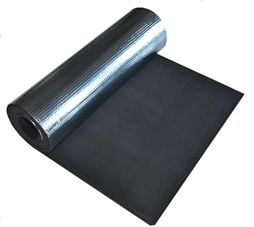 AR TACTICAL GMBH Isomatte mit Aluminiumbeschichtung/Alu-Thermomatte (schwarz)
