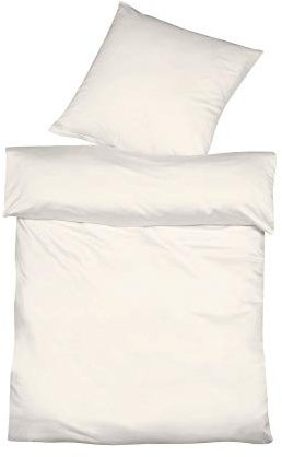 fleuresse Baumwolle Leinen Bettwäsche Provence Größe 155x200+80x80 cm Farbe Naturweiß