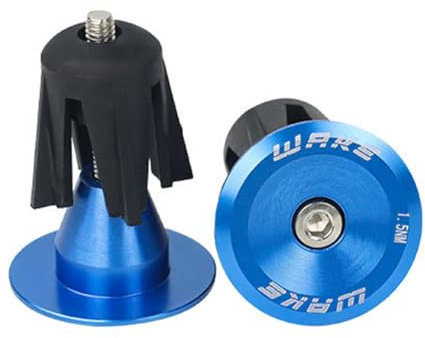 CYSKY Fahrradlenker End Plugs Bar Caps 1 Paar Fahrrad Lenkergriffe Bar End Cap für die meisten Fahrrad, Mountainbike, Rennrad, MTB, BMX (Blau)