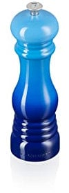 Le Creuset Classic Adjustable Pepper Mill Grinder, Chip-resistant ABS Plastic, Anti-Corrosion, 40g, Azure, 96001900220000