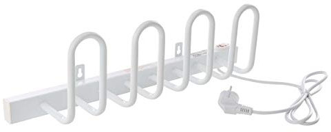 VILSTEIN - Elektrischer Schuhtrockner - Kompakte Schuhheizung - Handschuhtrockner für 2 Paar Schuhe - 520x130 mm Wandmontage - Heizung für Handschuhe - Elektrischer Sockenwärmer und Stiefelwärmer